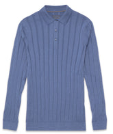 Cotton Wide-Ribbed Knit Top